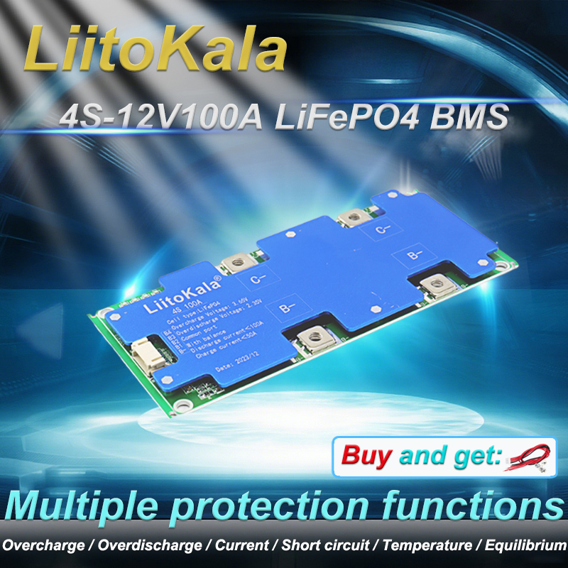Smart Home Energy Management - LiitoKala 4S 12V 100A BMS LiFePo4
