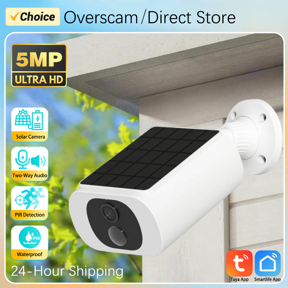 Smart Home Wiser - 5MP Tuya Smartlife Outdoor Solar Battery
