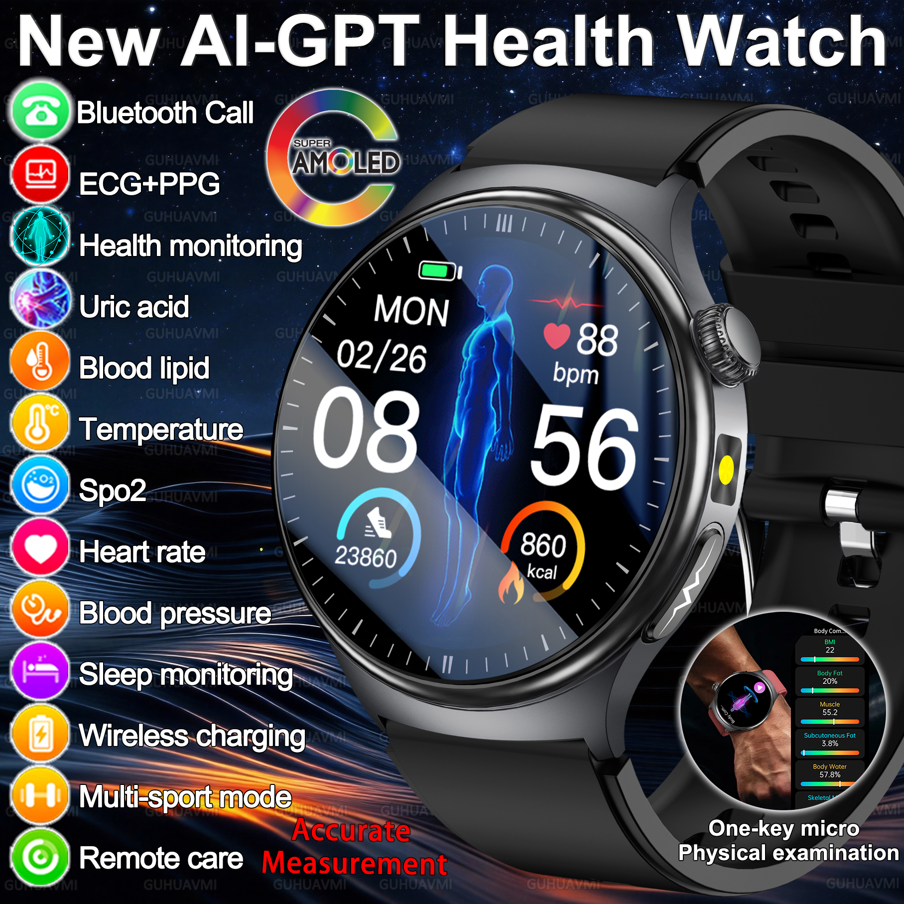 Smart Home Energy Management - 2026 New Accurate Diagnosis Smart Watch