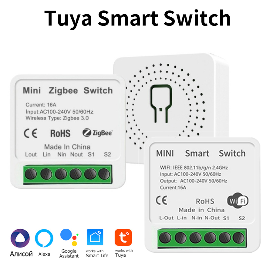 Smart Home Switch - Mini Tuya ZigBee WiFi Intelligent Switch