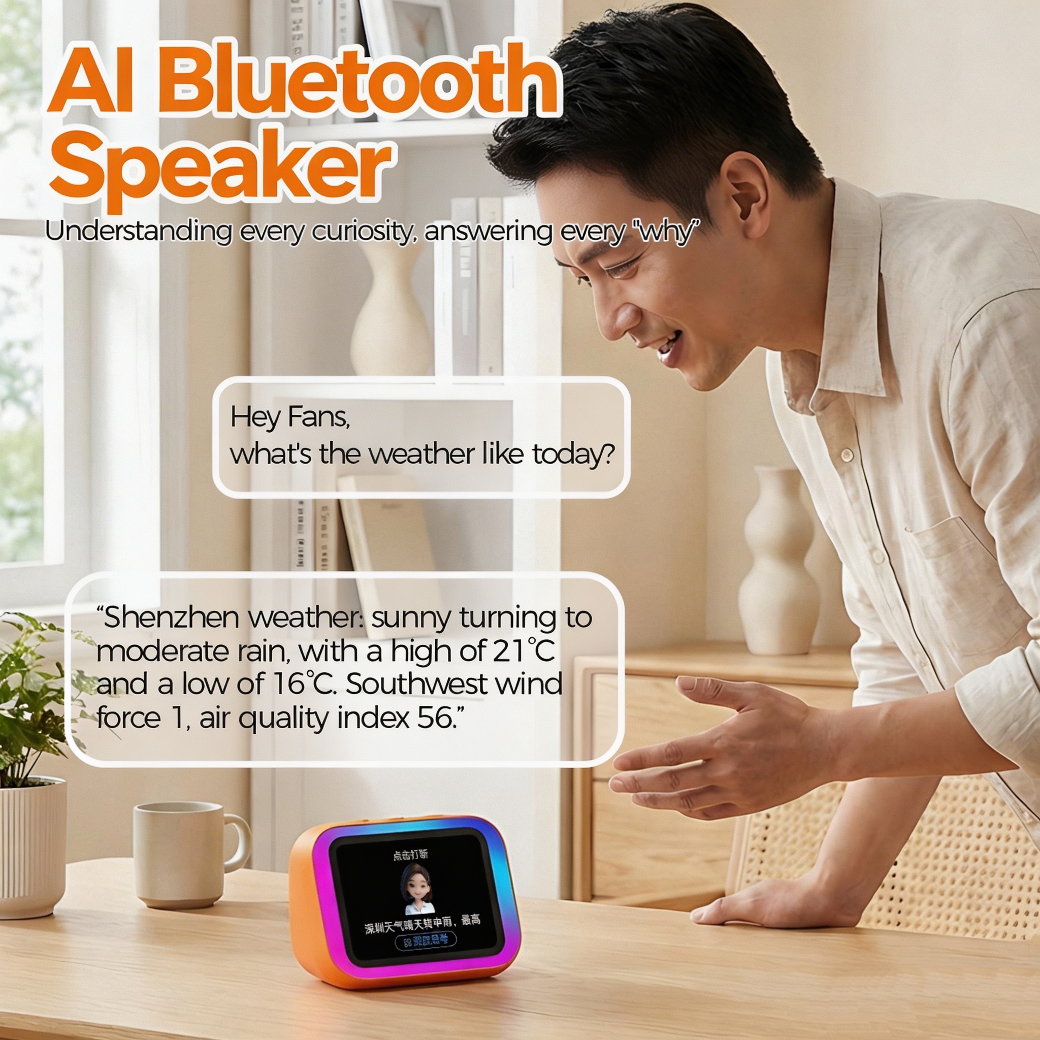 Smart Home Room - AI Bluetooth Speaker 5.4 AI voice