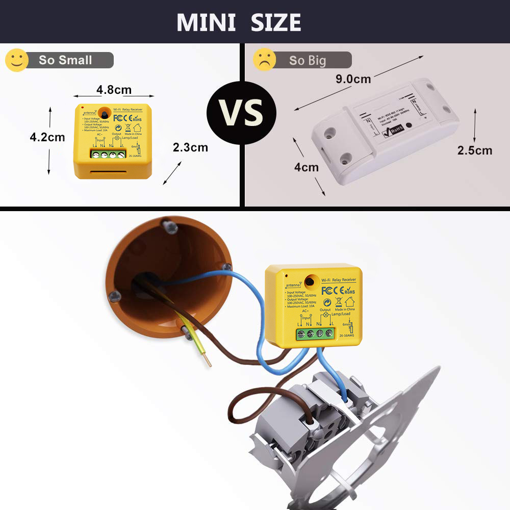 Tuya Smart Life WiFi Switch So - Smart Home Yellow のレビューと価格