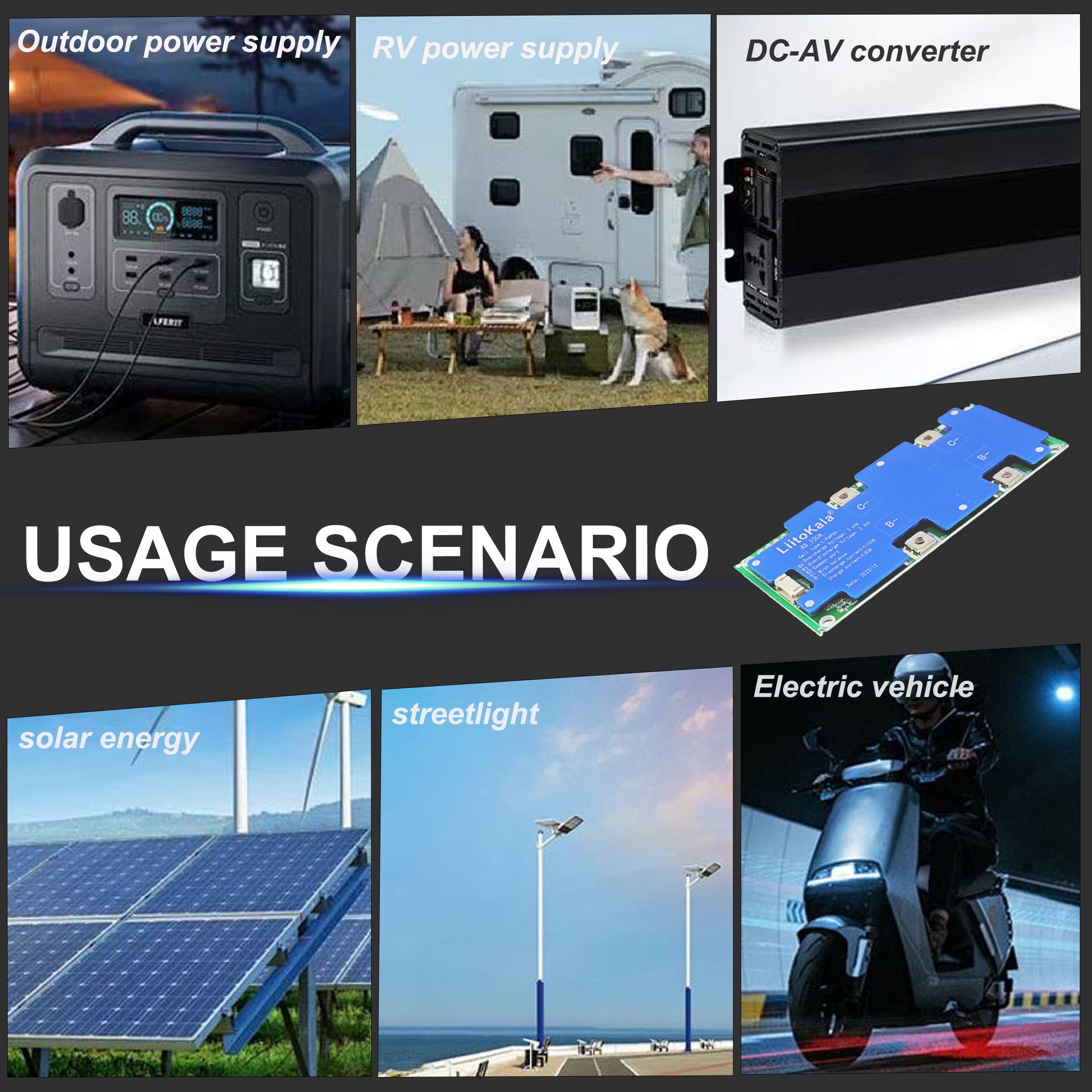 LiitoKala 4S 12V 100A BMS LiFe - Smart Home Energy Management のレビューと価格