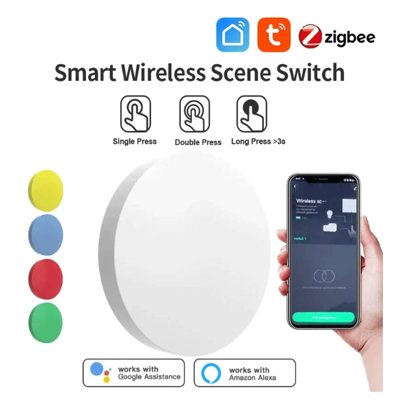 Tuya ZigBee Smart Wireless But - Smart Home Google Assistant のレビューと価格