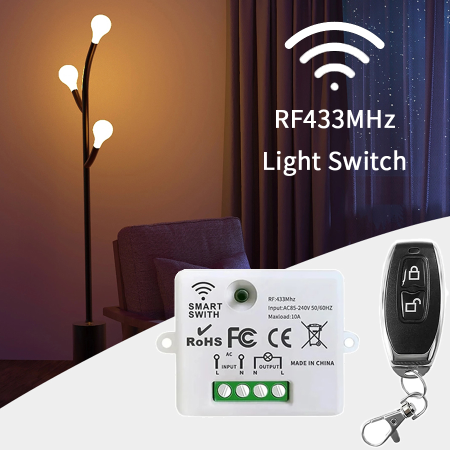 RF 433MHz Wireless Remote Cont - Smart Home Switch のレビューと価格
