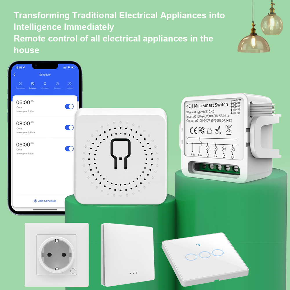 Tuya WiFi Smart Switch 1/2/3/4 - Smart Home Switch のレビューと価格