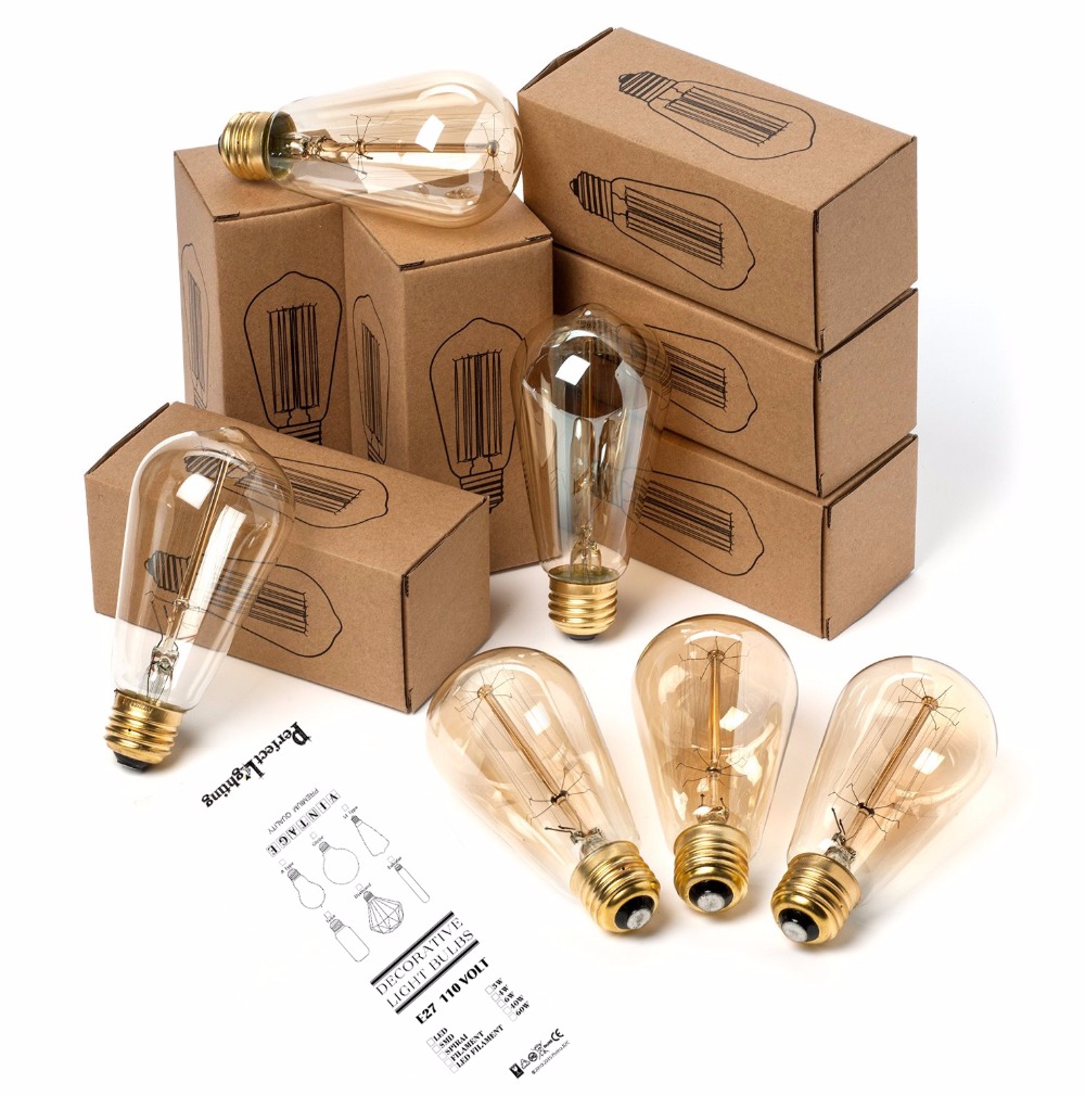 E27 Retro Edison Bulb 220V 40W - Smart Home Room のレビューと価格