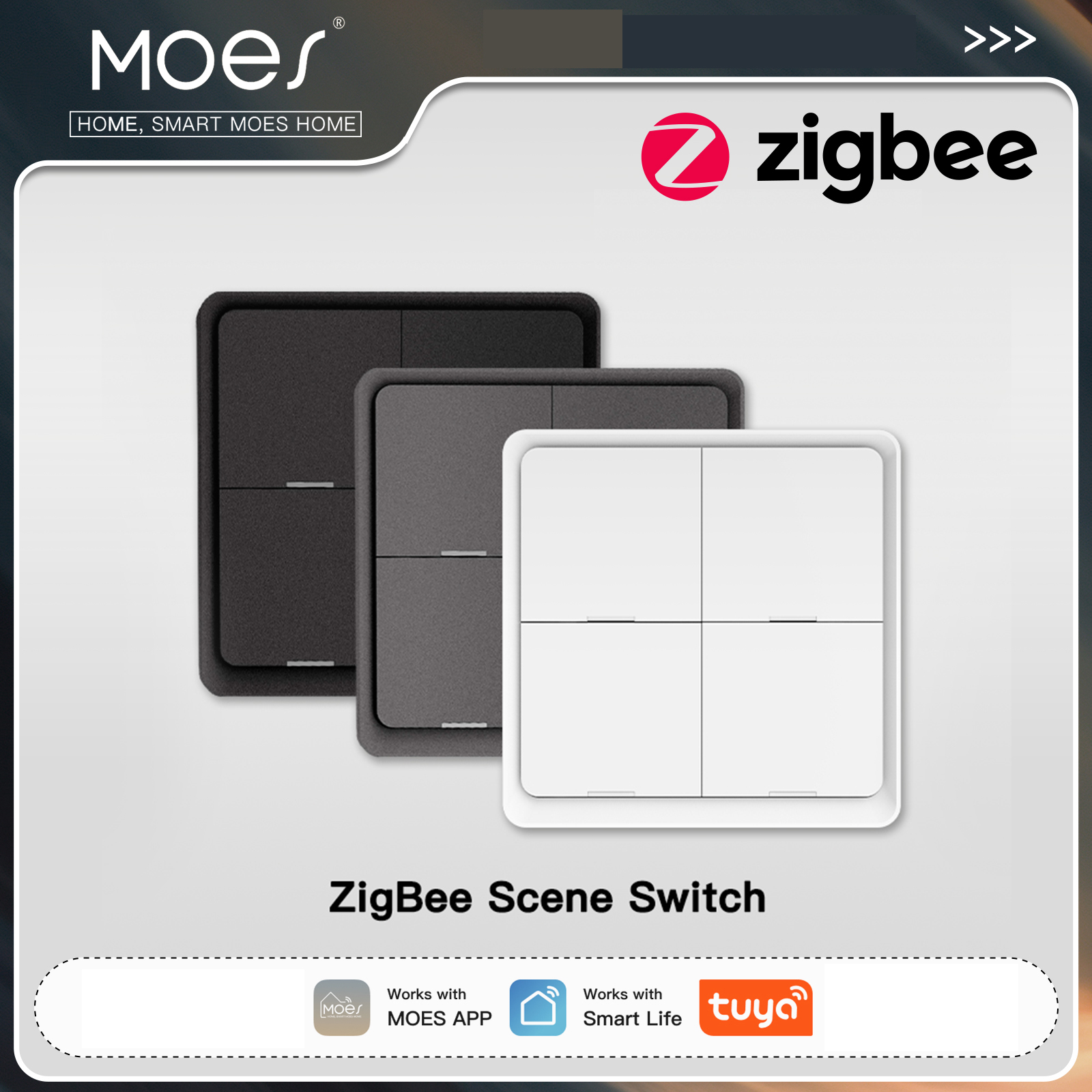 MOES ZigBee Wireless 12 Scene  - Smart Home Switch のレビューと価格