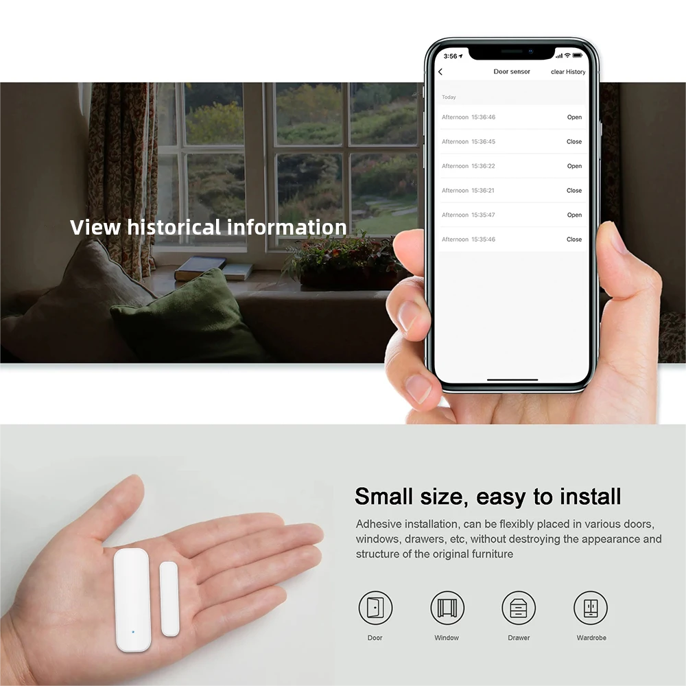 Tuya WiFi Zigbee Window Door S - Smart Home Full System のレビューと価格