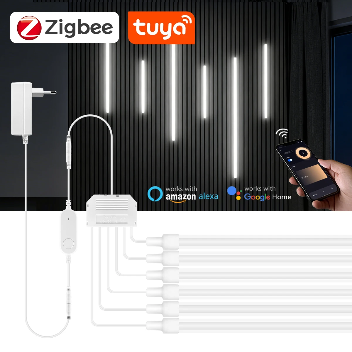 Zigbee Smart Neon COB LED Stri - Smart Home Registration のレビューと価格
