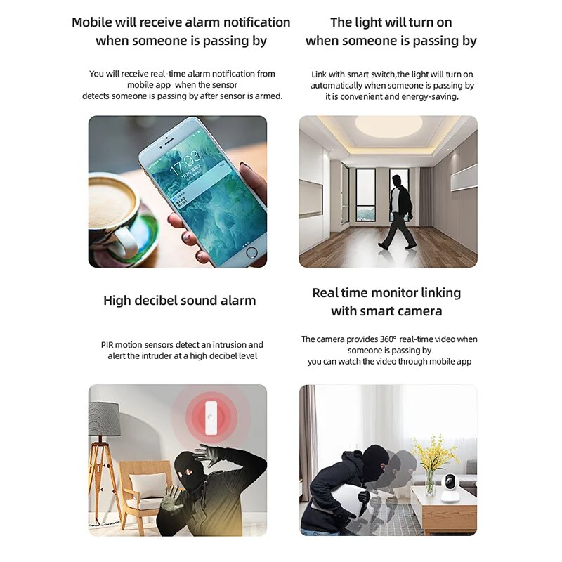 Tuya WiFi Zigbee PIR Motion Se - Smart Home Full System のレビューと価格