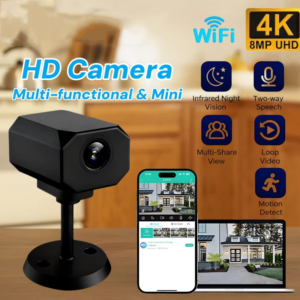 4K HD WiFi Security Camera for - Smart Home Room のレビューと価格