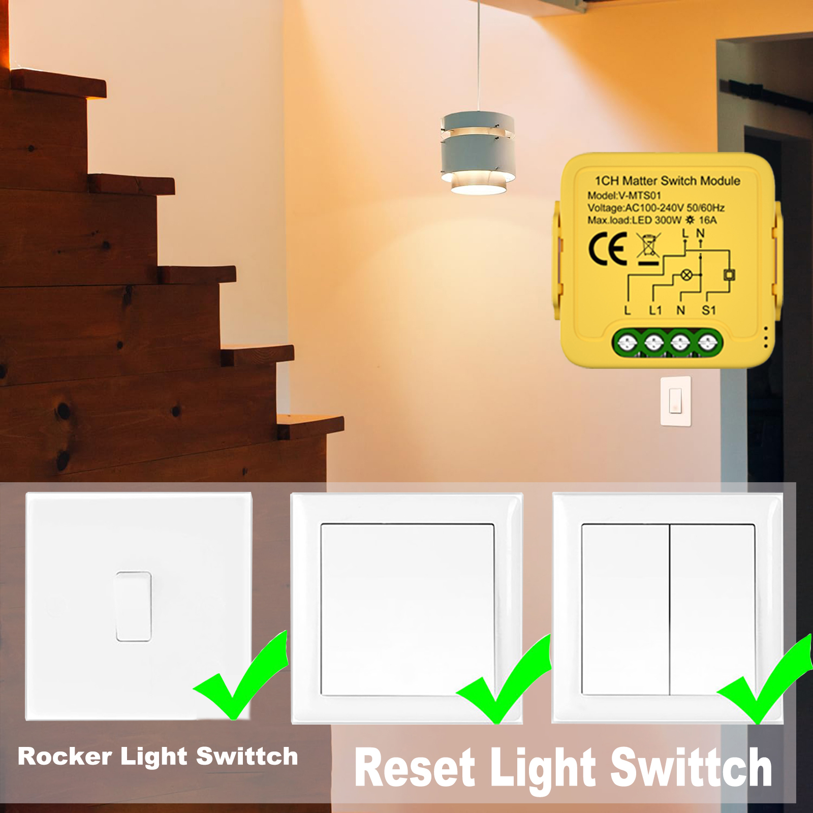 Matter Smart Switch Module WIF - Smart Home Switch のレビューと価格