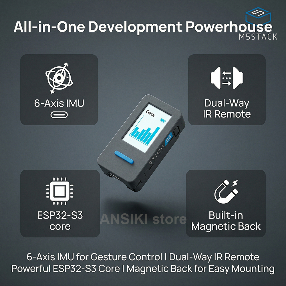 M5Stack M5StickS3 ESP32-S3 IoT - Smart Home Room のレビューと価格