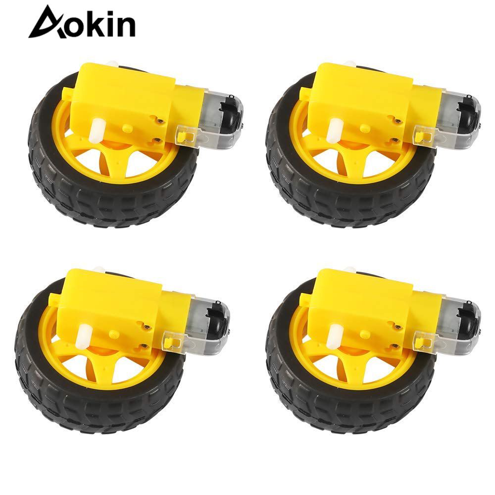 4Pcs DC Electric Motor + Plast - Smart Home Yellow のレビューと価格