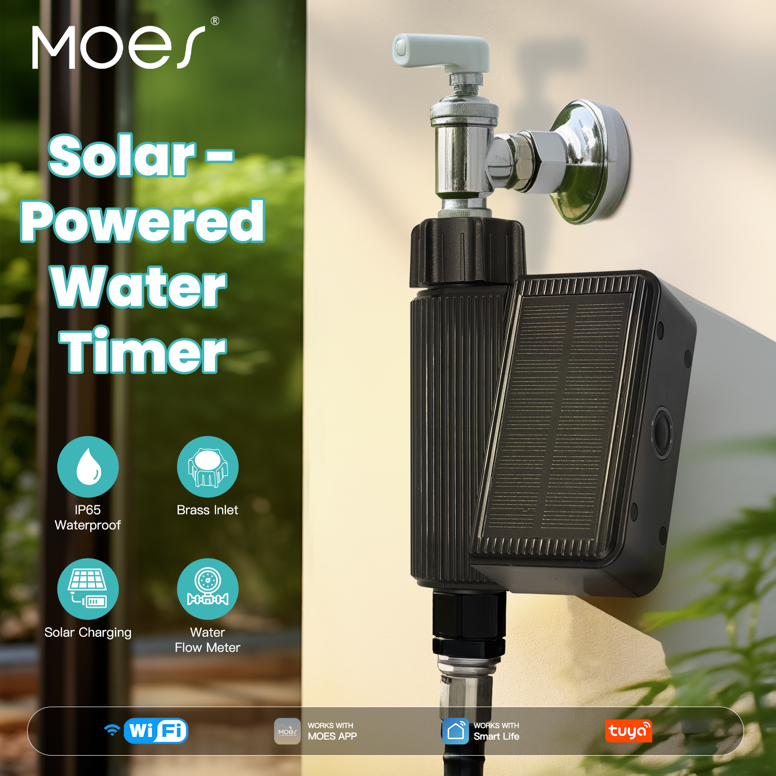 MOES Tuya US WiFi Solar Powere - Wifi Water Sensor のレビューと価格