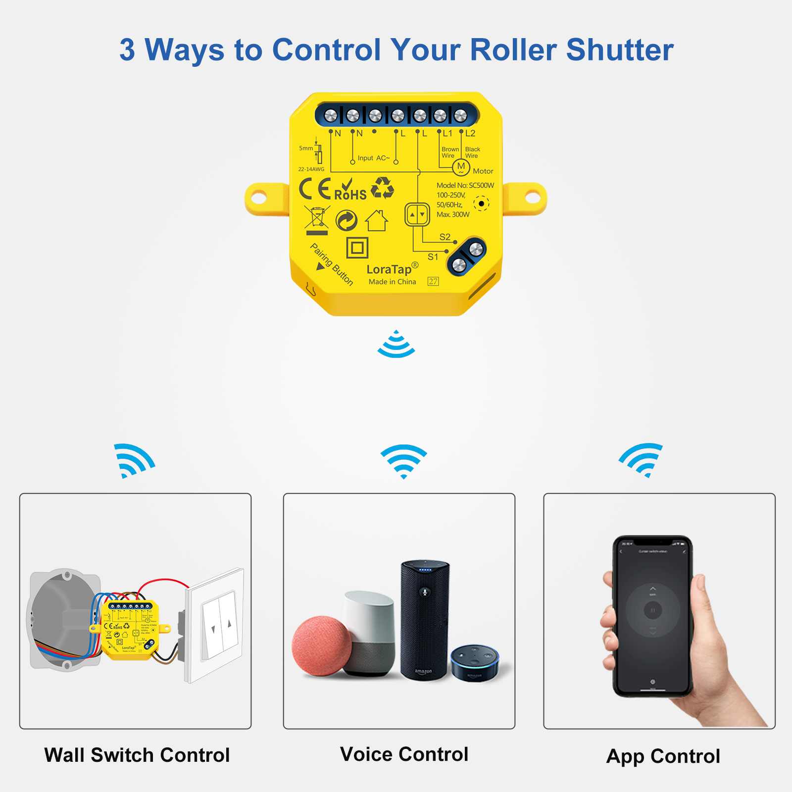 LoraTap Roller Shutter Windows - Smart Home Yellow のレビューと価格