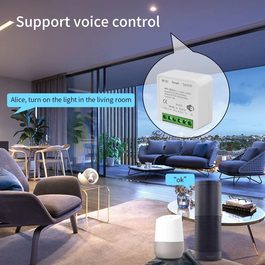 Tuya WiFi Smart Switch Module  - Smart Home Google Assistant のレビューと価格