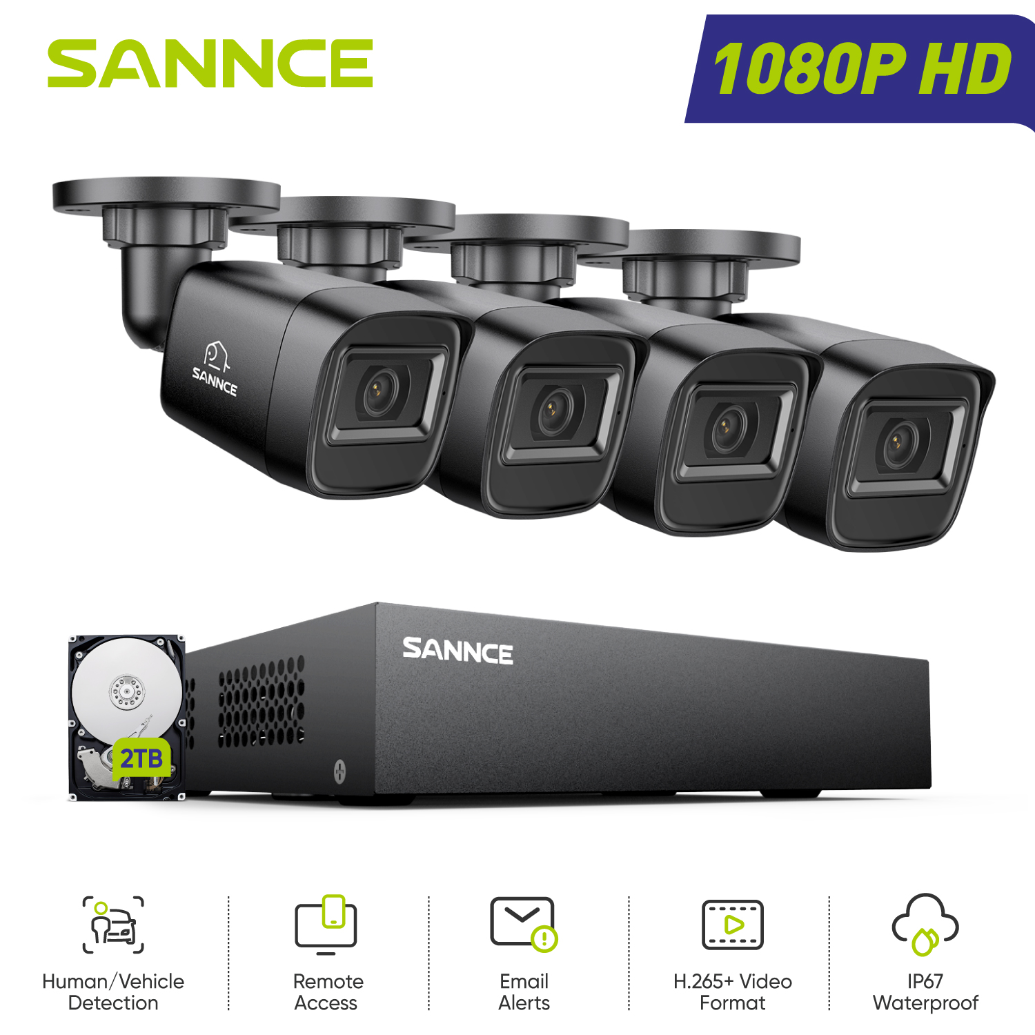 SANNCE 1080P Security Camera S - Smart Home Full System のレビューと価格