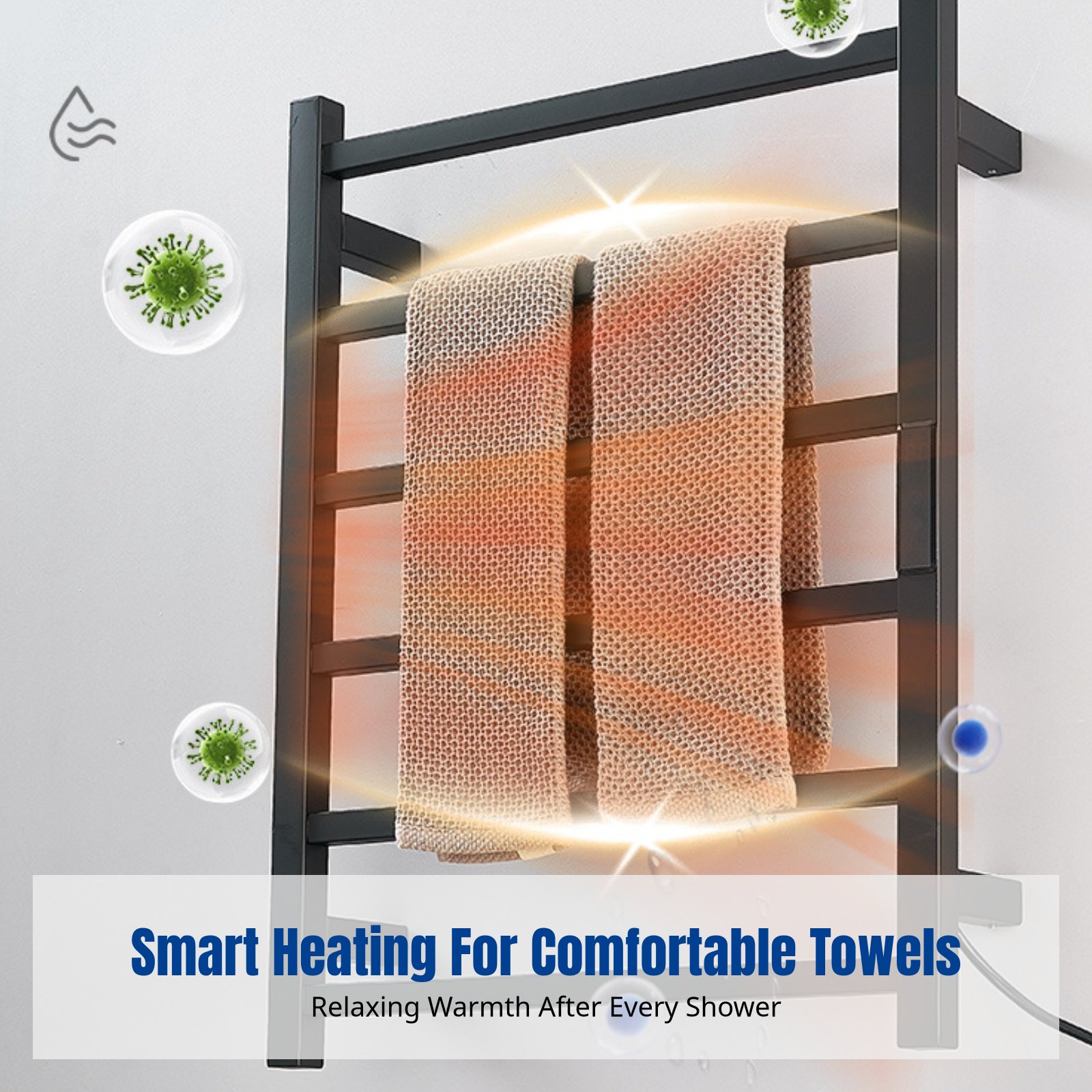 Smart Electric Towel Rack, Hea - Smart Home In Us のレビューと価格