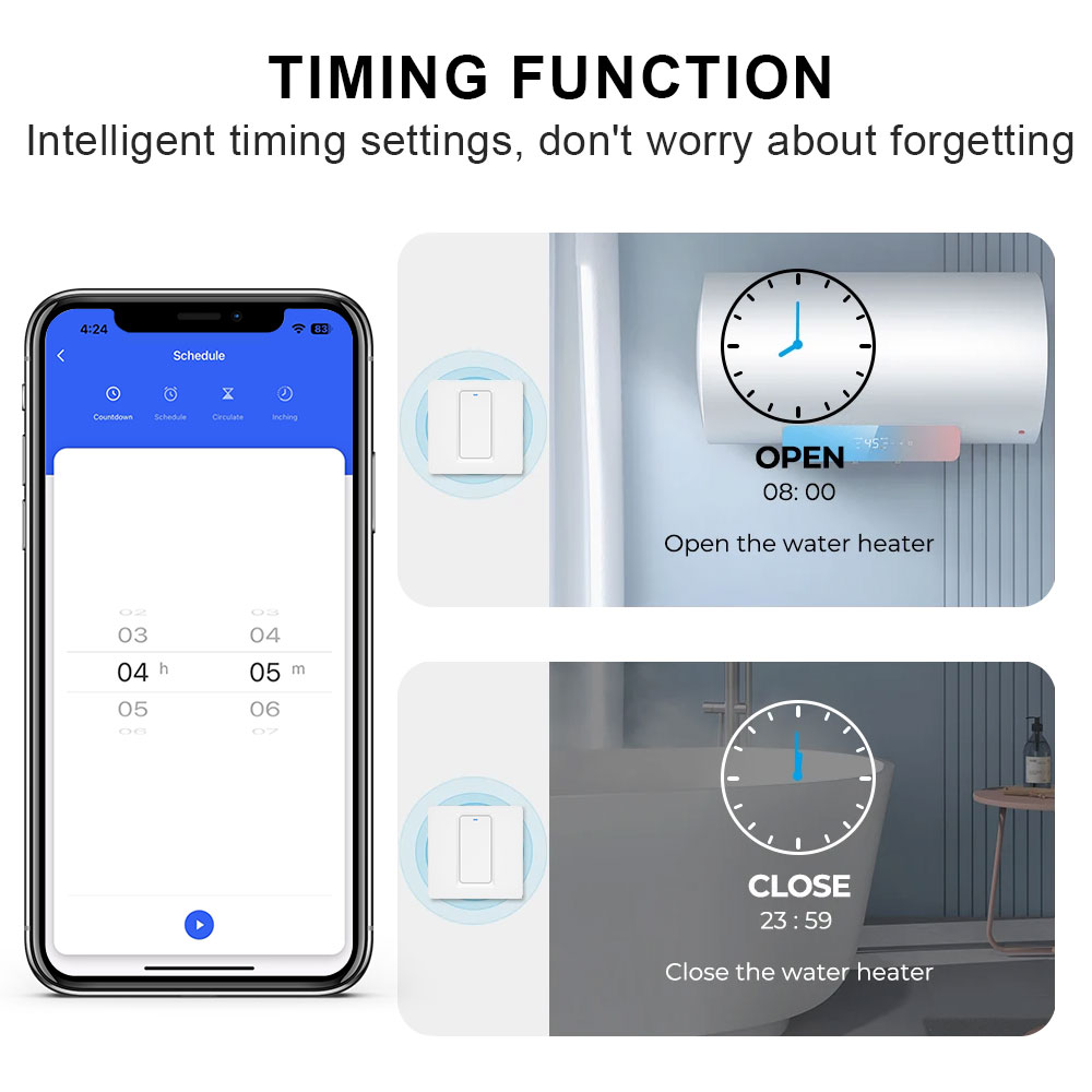 Smart Water Heater Switch/WiFi - Smart Home Switch のレビューと価格
