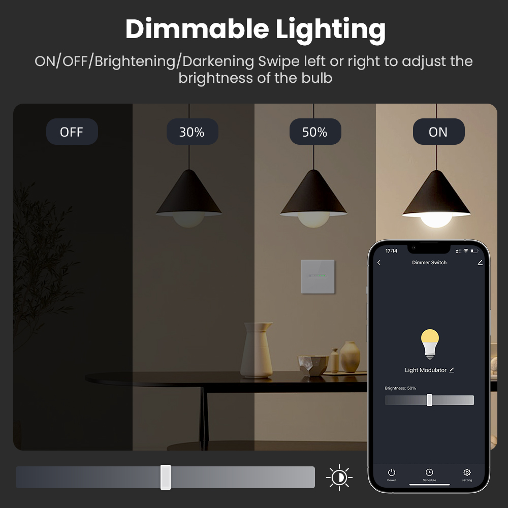 AVATTO WiFi 1/2 Gang Smart Dim - Smart Home Switch のレビューと価格