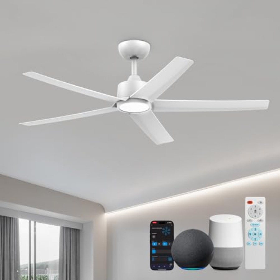 52 Inch Smart Ceiling Fan with - Smart Home Lighting Control のレビューと価格