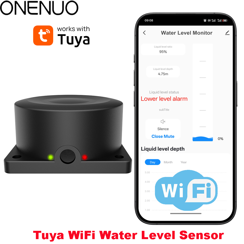 ONENUO Liquid Level Sensor Oil - Wifi Water Sensor のレビューと価格