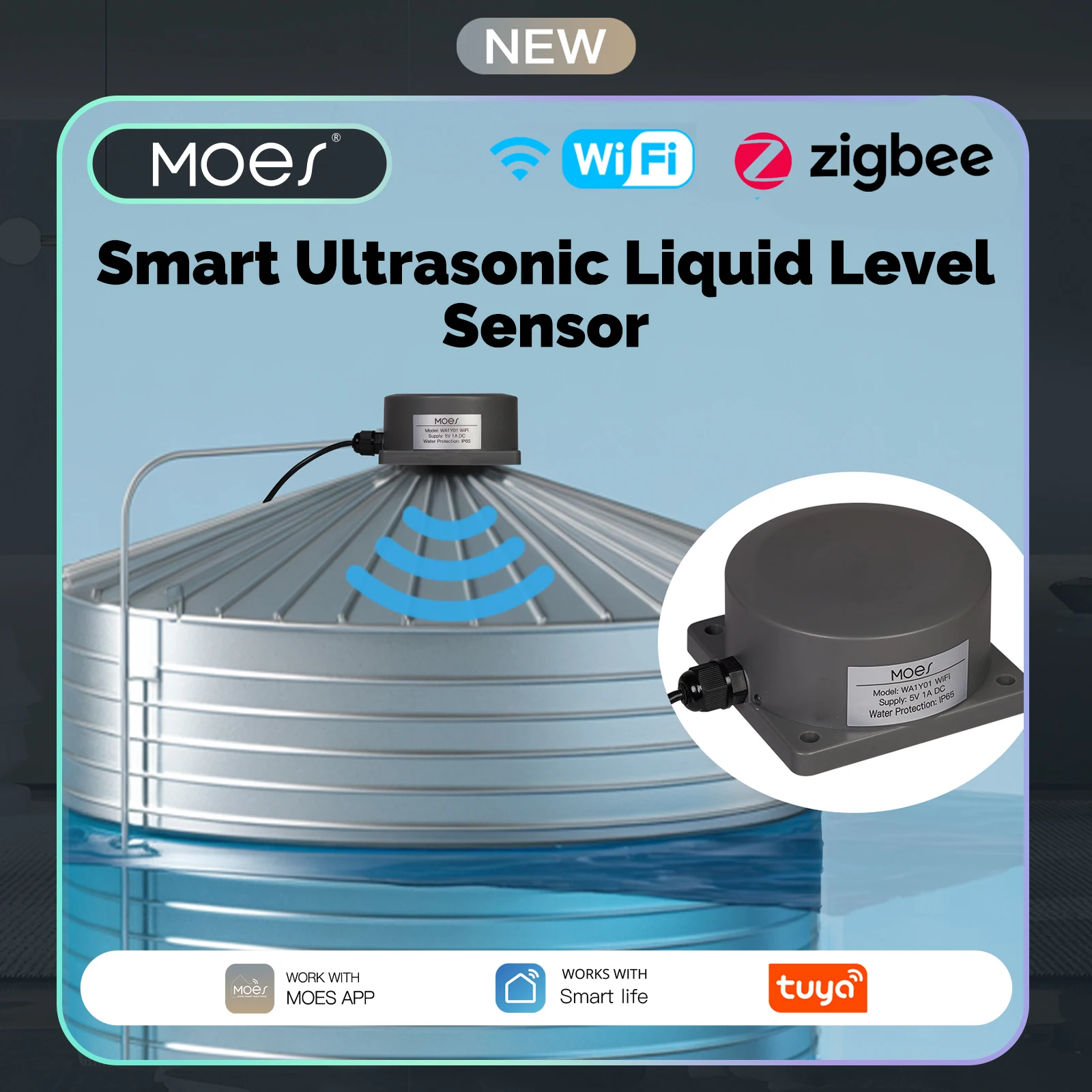 MOES Smart Water Level Detecto - Wifi Water Sensor のレビューと価格