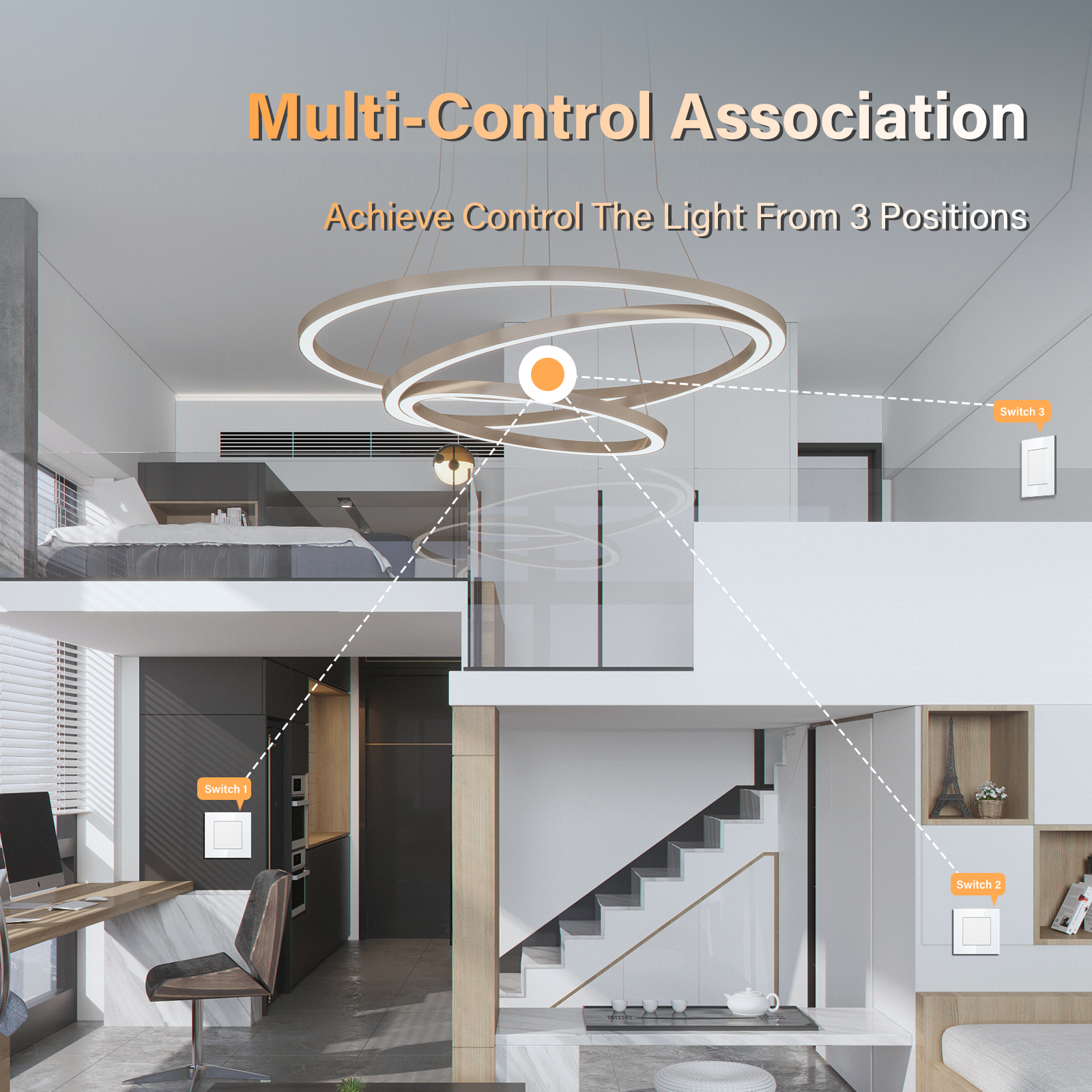 BSEED WIFI Smart Switches Seri - Smart Home Yellow のレビューと価格