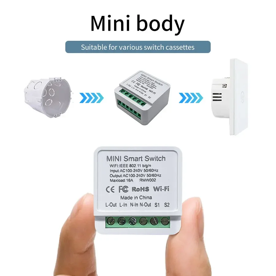 Smart WiFi Switch Breaker 16A/ - Smart Home Lighting Control のレビューと価格