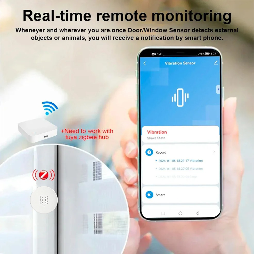 Tuya ZigBee Smart Vibration &  - Smart Home Full System のレビューと価格