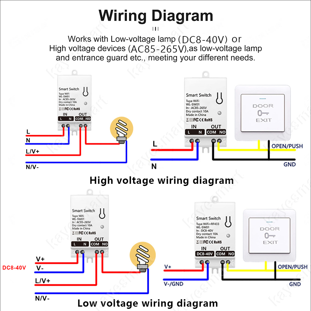 Tuya WiFi Smart Switch Module  - Smart Home Switch のレビューと価格