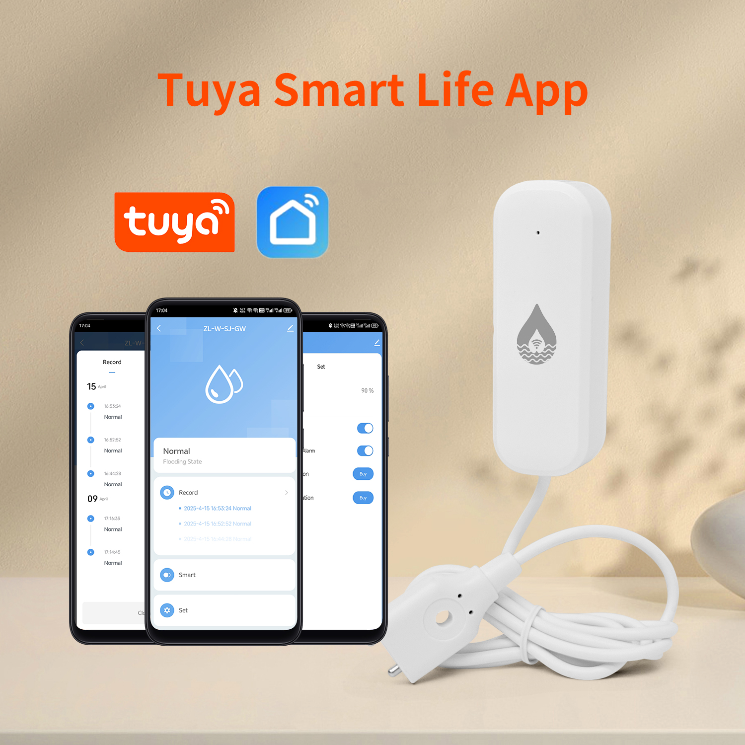 YFK Tuya WiFi Water Leakage Se - Wifi Water Sensor のレビューと価格