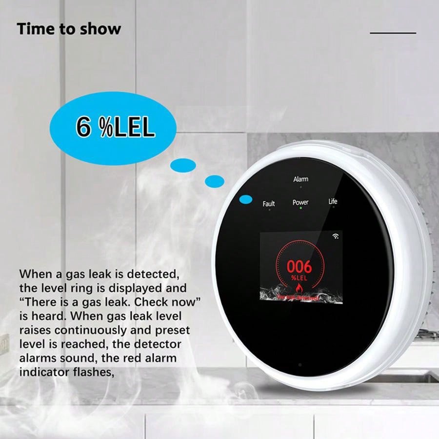 2.4G WiFi Gas Alarm Sensor Com - Smart Home Full System のレビューと価格