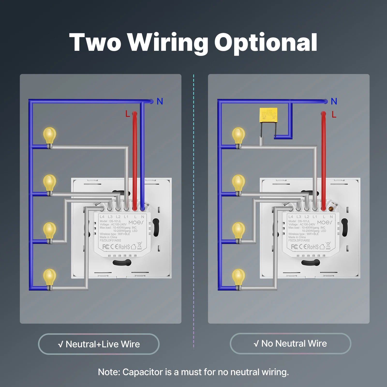 Tuya WiFi Smart Light Switch G - Smart Home Lighting Control のレビューと価格