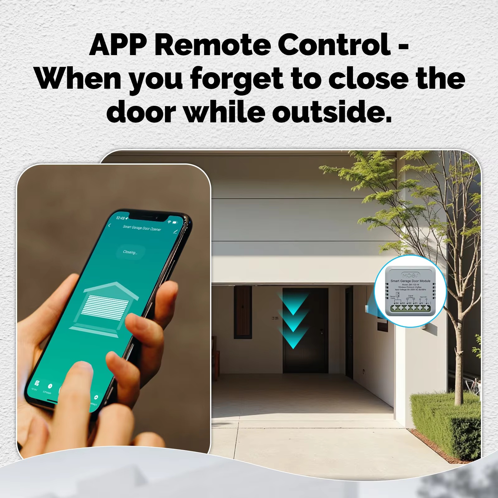 MOES Zigbee Garage Door Contro - Smart Home Google Assistant のレビューと価格