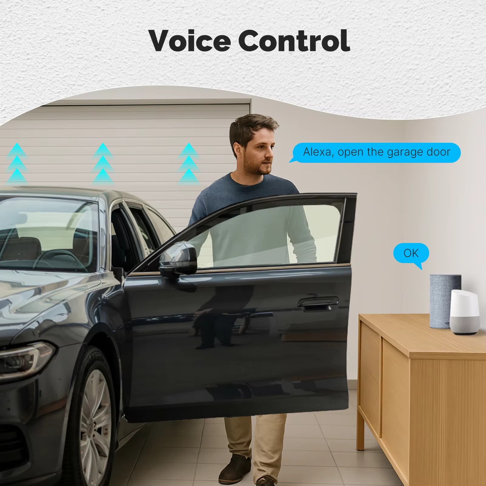 MOES Zigbee Garage Door Contro - Smart Home Google Assistant のレビューと価格