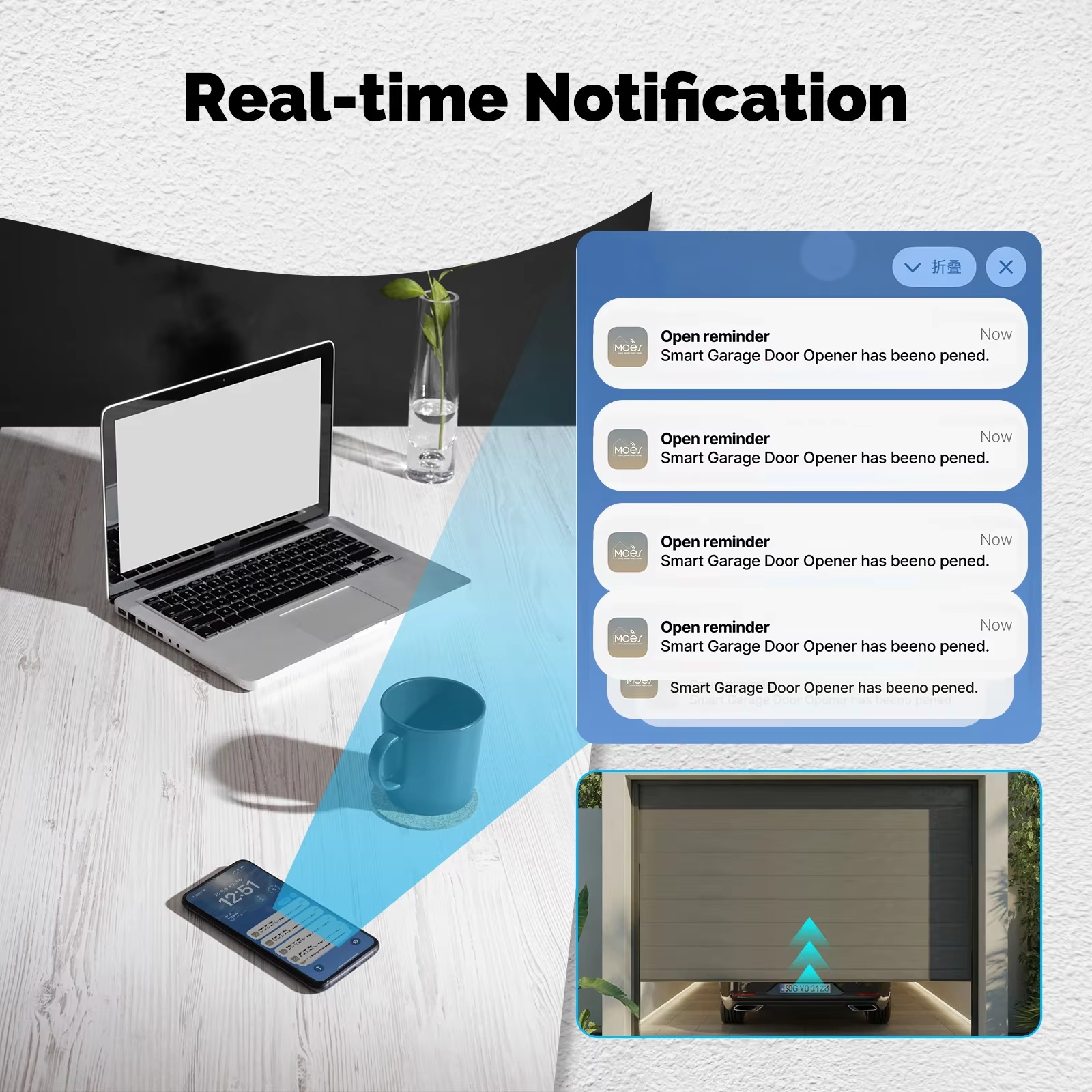 MOES Zigbee Garage Door Contro - Smart Home Google Assistant のレビューと価格