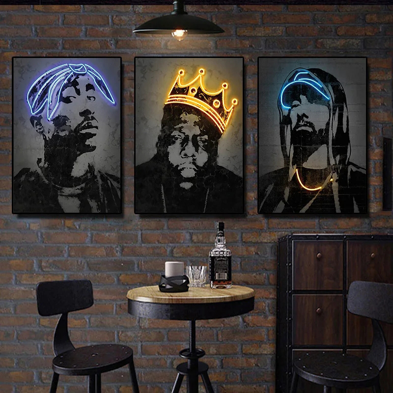 Abstract Neon Rapper Star Post - Smart Home Room のレビューと価格