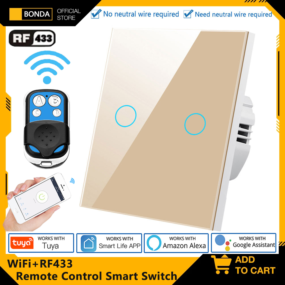 Tuya EU WiFi+RF433 Smart Remot - Smart Home Lighting Control のレビューと価格