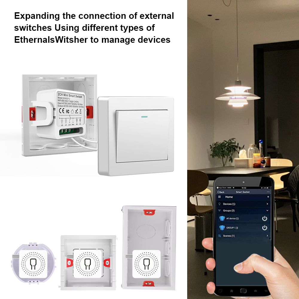 2 Way Tuya smart swtich 2Gang  - Smart Home Lighting Control のレビューと価格