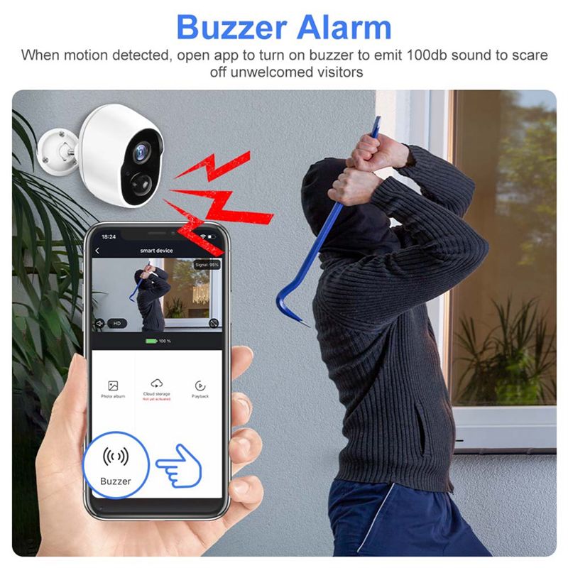 BTLIFE-3MP 9000Mah Battery WIF - Smart Home Yellow のレビューと価格