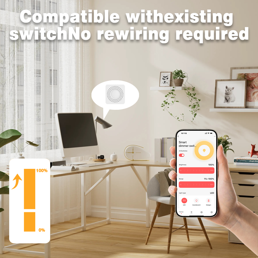 Tuya WiFi Hidden Dimmer Switch - Smart Home Switch のレビューと価格